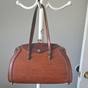 Vintage Leather John Romaine Handbag